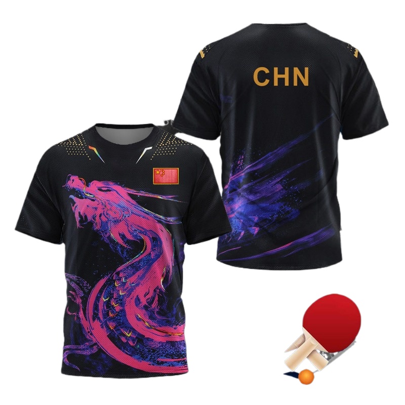 Table Tennis Zhang Jike - Koszulka CHN China National Dragon do